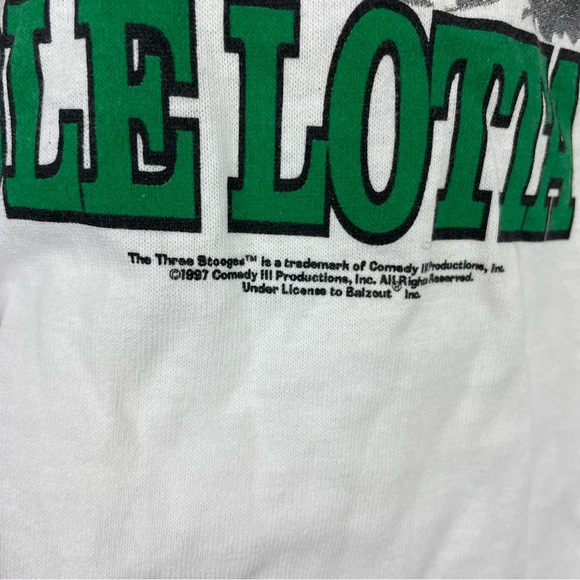 VINTAGE THE THREE STOOGES TEE SHIRT 1997 SIZE XL MADE IN USA - Picture 3 of 6